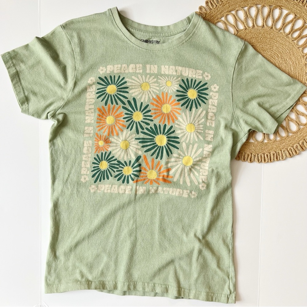 Chemistry Peace In Nature Floral Graphic Tee